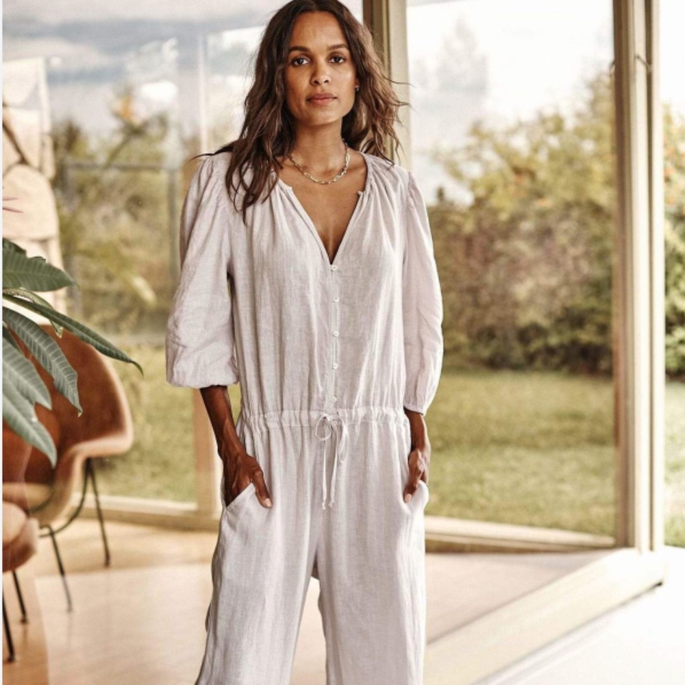 Velvet Dionne Linen Jumpsuit Size S